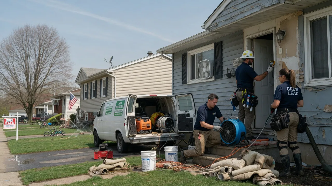 Flood Cleanup in Chandlers Valley, PA near me